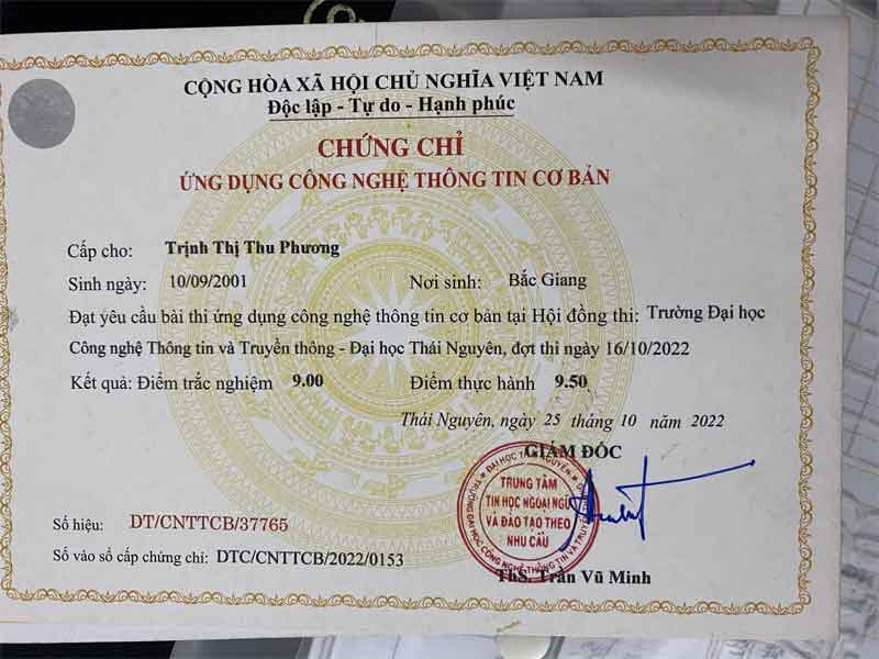 Thumbnail of Trinh Thu Phuong chung chi